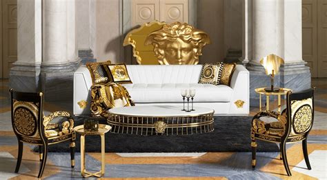 versace furniture set|Versace living room sofa set.